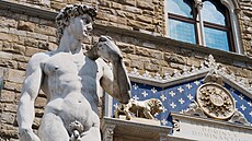 Socha Davida od Michelangela ve Florencii