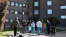 Pohled na nemocnici San Raffaele v italském Milán (5. dubna 2023)