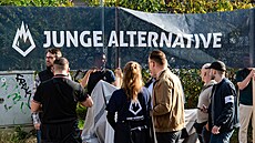 Protest Junge alternative, mládenické organizace AfD (29. íjna 2022)