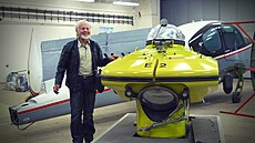 První eský akvanaut Pavel Gross, který je také vynálezcem a konstruktérem...
