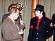 Vclav Havel v hovoru s Michaelem Jacksonem