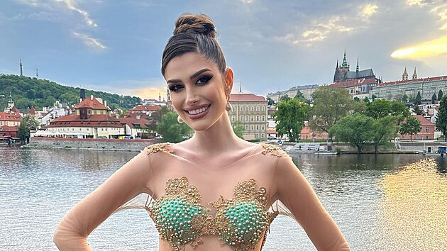 Svtov Miss Grand International 2022 Isabella Meninov na nvtv Prahy