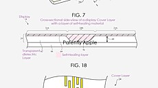 Patent Applu samoopravovací vrstvy ohebného displeje