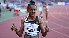 Etiopanka Gudaf Tsegayována zabhla nejrychlejí patnáctistovku na Diamantové...