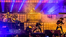 Americká metalová skupina Slipknot na Rock for People (8. ervna 2023)