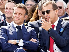 Leteckou pehlídku slavnostn zahájí francouzský prezident Emmanuel Macron. V...