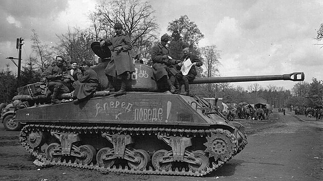 Americk tank M4  Sherman "Emka" v sovtskch slubch