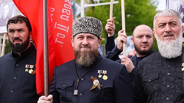 eensk velitel ruskch sil a prav ruka eenskho vdce Ramzana Kadyrova Adam Delimchanov (9. kvtna 2022)
