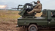 Ukrajinská armáda pouívá mobilní systémy protivzduné obrany Viktor, které...