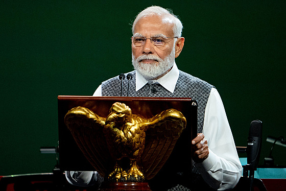 Indický premiér Naréndra Módí (22. ervna 2023)