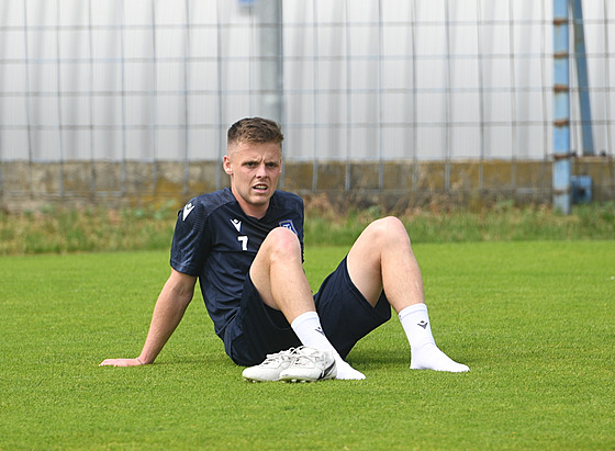 Michal Bílek na prvním tréninku teplických fotbalist.