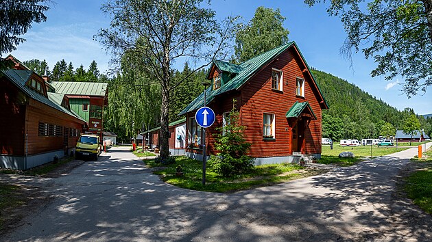 V krkonošském Base Kempu Medvědín je klid a čerstvý horský vzduch.