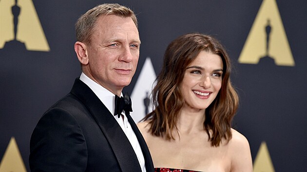 Daniel Craig a Rachel Weiszov (Los Angeles, 14. listopadu 2015)