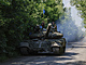 Ukrajinsk T-64 pobl frontov linie u Bachmutu v Donck oblasti (3. ervence...