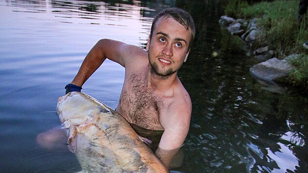 Dvacetiletý Jakub Menša ze Zlína jezdil na otrokovický tábor deset let jako dítě, teď je třetím rokem vedoucím. (červenec 2023)