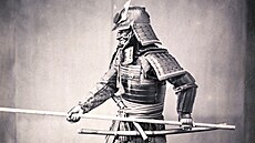 Japonský samuraj. Ilustraní foto.