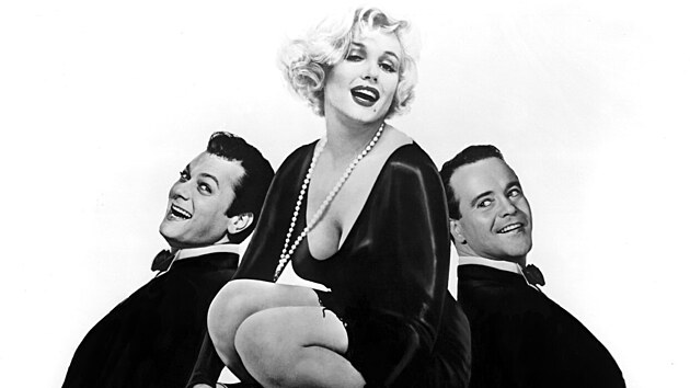 Tony Curtis, Marilyn Monroe a Jack Lemmon ve filmu Nkdo to rd hork (1959)
