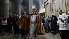 Latinský patriarcha Jeruzaléma Pierbattista Pizzaballa (9. dubna 2023)