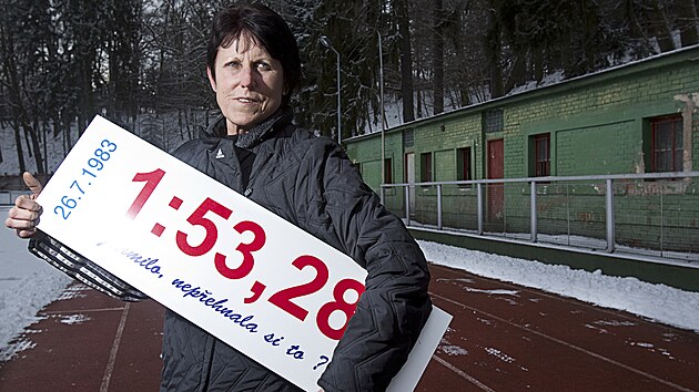 Jarmila Kratochvílová a její světový rekord v běhu na 800 metrů.