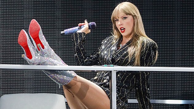 Zpvaka Taylor Swiftov vystoupila na Levi's Stadium. (28. ervence 2023)