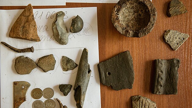Archeologov nali na dn pehrady keramiku z doby bronzov a z obdob starch ek, kter se sem s nejvt pravdpodobnost dostala z Krymu. (13. ervence 2023)