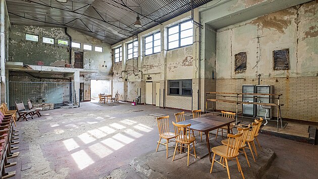 Kotelna v Josefově poslouží jako zázemí festivalu. (2. srpna 2023)