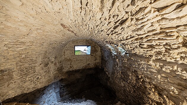 Jedna z nových expozic ve sklepení Vízmburku ukazuje 3D model hradu.