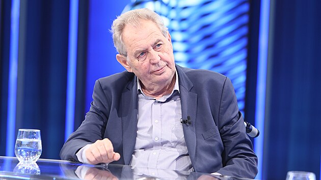 Bývalý prezident Miloš Zeman vystoupil v pořadu CNN Prima News. (16. 8. 2023)