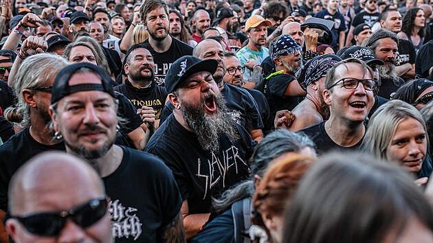 Fanoušci kapely Biohazard na Brutal Assault (10. srpna 2023)