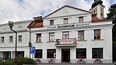 Budova pivovaru Falkentejn v Krásné Líp na Dínsku