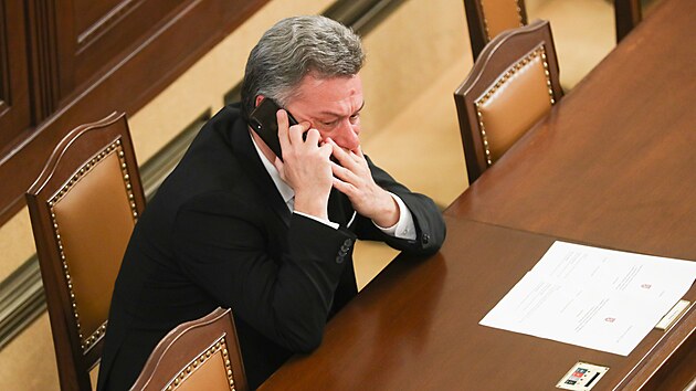 Jednání Poslanecké sněmovny. Na snímku ministr spravedlnosti Pavel Blažek. (29. července 2023)