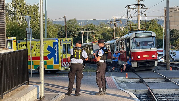 Kolize tramvají 24. srpna 2023