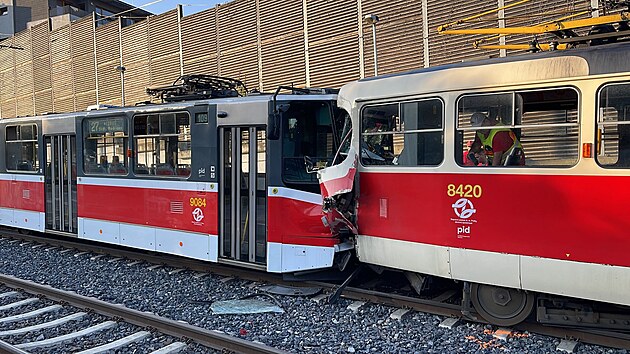 Kolize tramvají 24. srpna 2023