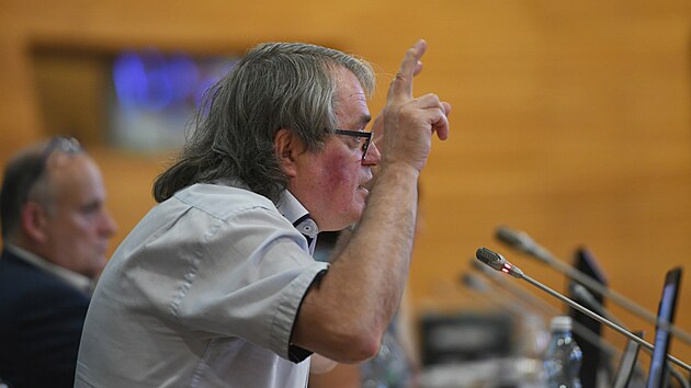 Veřejné projednání dopadů těžby lithia na Cínovci konané na Krajském úřadu Ústeckého kraje. (18. září 2023)