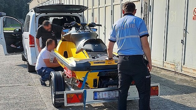 Vodní skútr ukradený v Chorvatsku a nalezený v Jablunkově na Frýdecko-Místecku (14. září 2023)