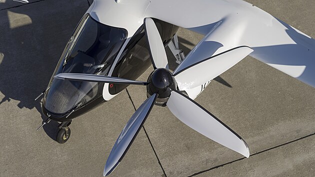 Detail prototypu letounu firmy Joby Aviation na snmku z roku 2022