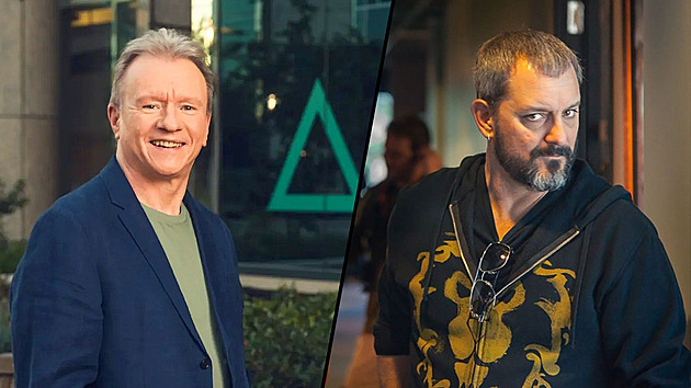 Šéf PlayStationu Jim Ryan, kreativní ředitel světa Warcraft Chris Metzen Šéf PlayStationu Jim Ryan, kreativní ředitel světa Warcraft Chris Metzen
