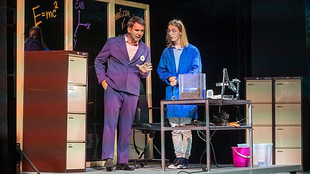 Zlínské divadlo připravilo Pohádku o stvoření. Snímek je ze zkoušky (září 2023)