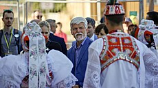 Prezident Petr Pavel zahájil druhý den návštěvy Jihomoravského kraje v Hruškách... Prezident Petr Pavel zahájil druhý den návštěvy Jihomoravského kraje v Hruškách...