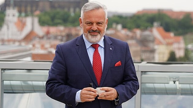 Nový ředitel Slezského divadla v Opavě Petr Kazík (29. září 2023)