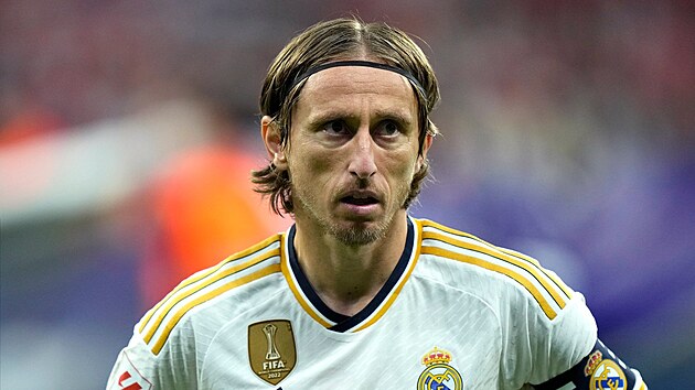Záložník Realu Madrid Luka Modrič během utkání proti Atlétiku. Záložník Realu Madrid Luka Modrič během utkání proti Atlétiku.