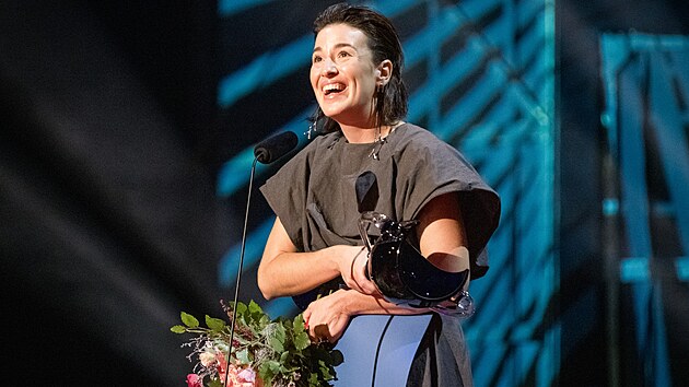 Herečka Karolína Baranová získala Cenu Thálie. (30. září 2023) Herečka Karolína Baranová získala Cenu Thálie. (30. září 2023)