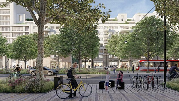 Páteří nové brněnské čtvrti Trnitá se po přesunu hlavního nádraží stane široký bulvár, spojující nádraží s historickým centrem města.