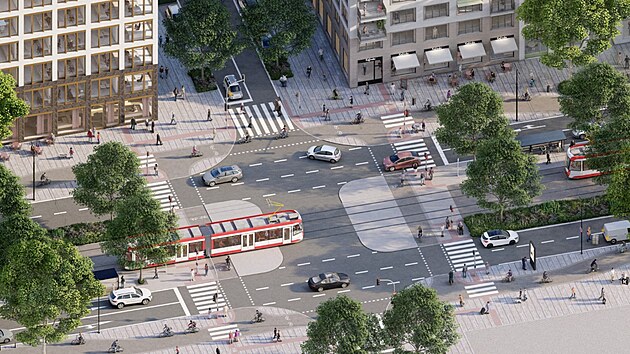 Páteří nové brněnské čtvrti Trnitá se po přesunu hlavního nádraží stane široký bulvár, spojující nádraží s historickým centrem města.