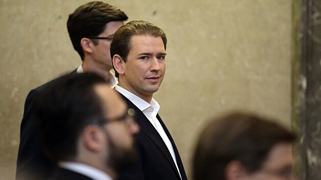 Bval rakousk kancl Sebastian Kurz u soudu (18. jna 2023)
