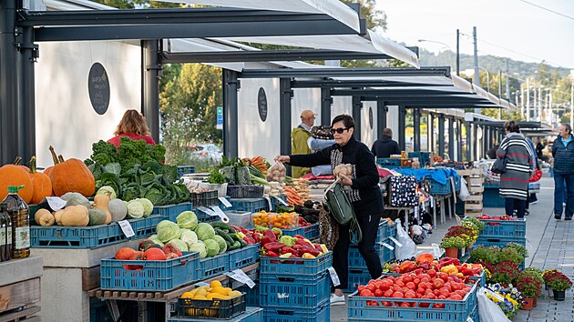 Zlínské tržiště Pod Kaštany (říjen 2023)