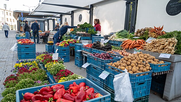 Zlínské tržiště Pod Kaštany (říjen 2023)