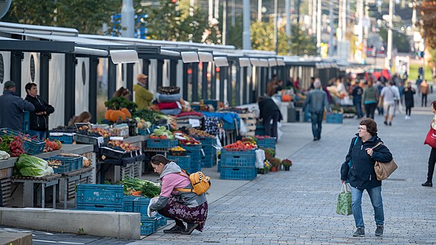 Zlínské tržiště Pod Kaštany (říjen 2023)