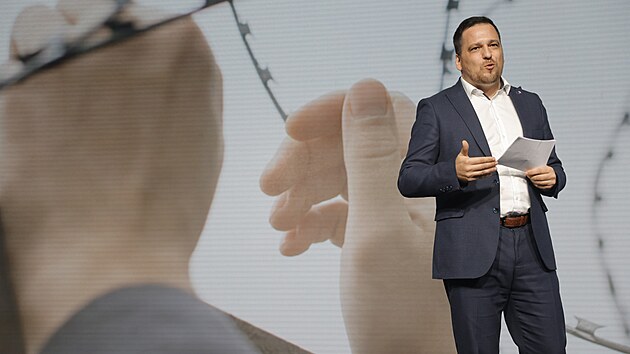 Europoslanec Tomáš Zdechovský na programové konferenci KDU-ČSL S láskou ke všem generacím