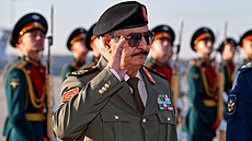 Východolibyjský generál Chalída Haftar na návtv Moskvy (26. záí 2023)